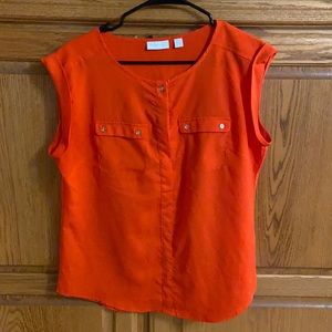 Orange blouse